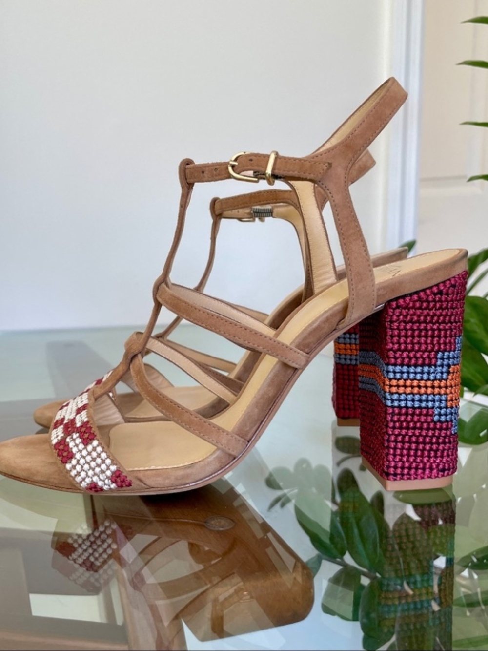 Alexandre Birman Embroidered Heels